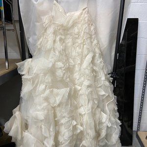 MONIQUE LHUILLIER WOMENS  SKIRT /  TULLE  APPLIQUE SKIRT